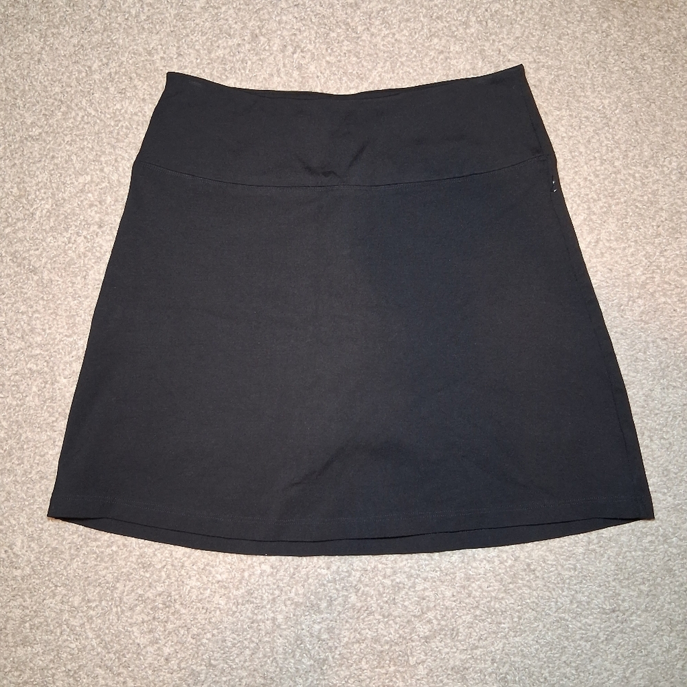 Betabrand Skort Black Women's Large Pockets Stretch